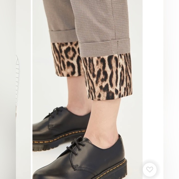 R13 Women’s Mini Houndstooth Trousers With Fold-over Cuffs - Picture 14 of 15